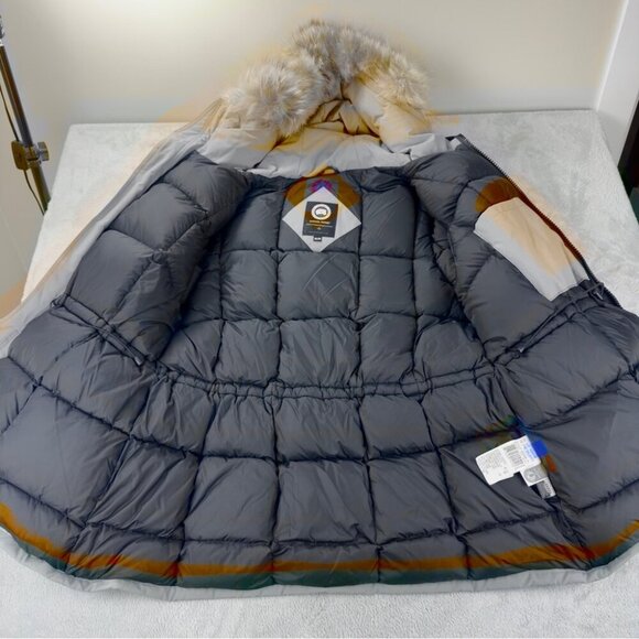 Canada Goose Men's Size 2XL Ontario Heritage Parka 6528M Tan w/Coyote Fur Winter - Picture 3 of 16